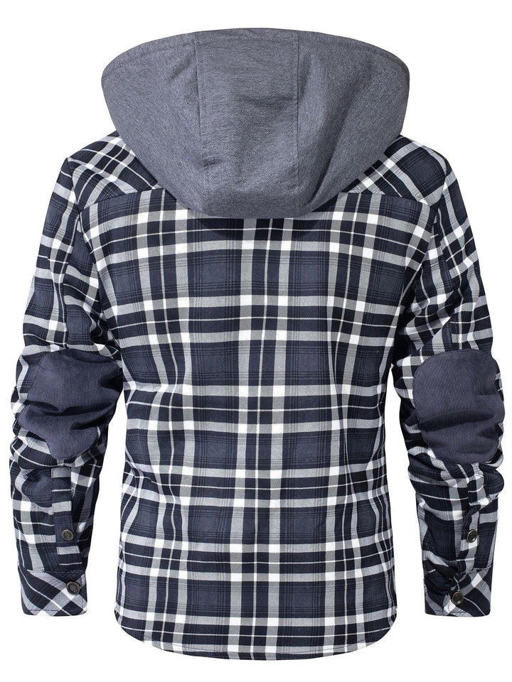 Caleb | Rugged Hooded Plaid Jacket