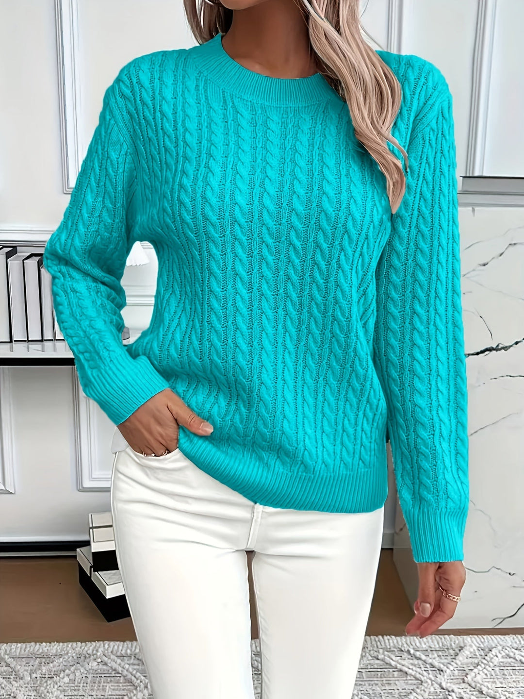 Sophia | Classic Cable Knit Jumper