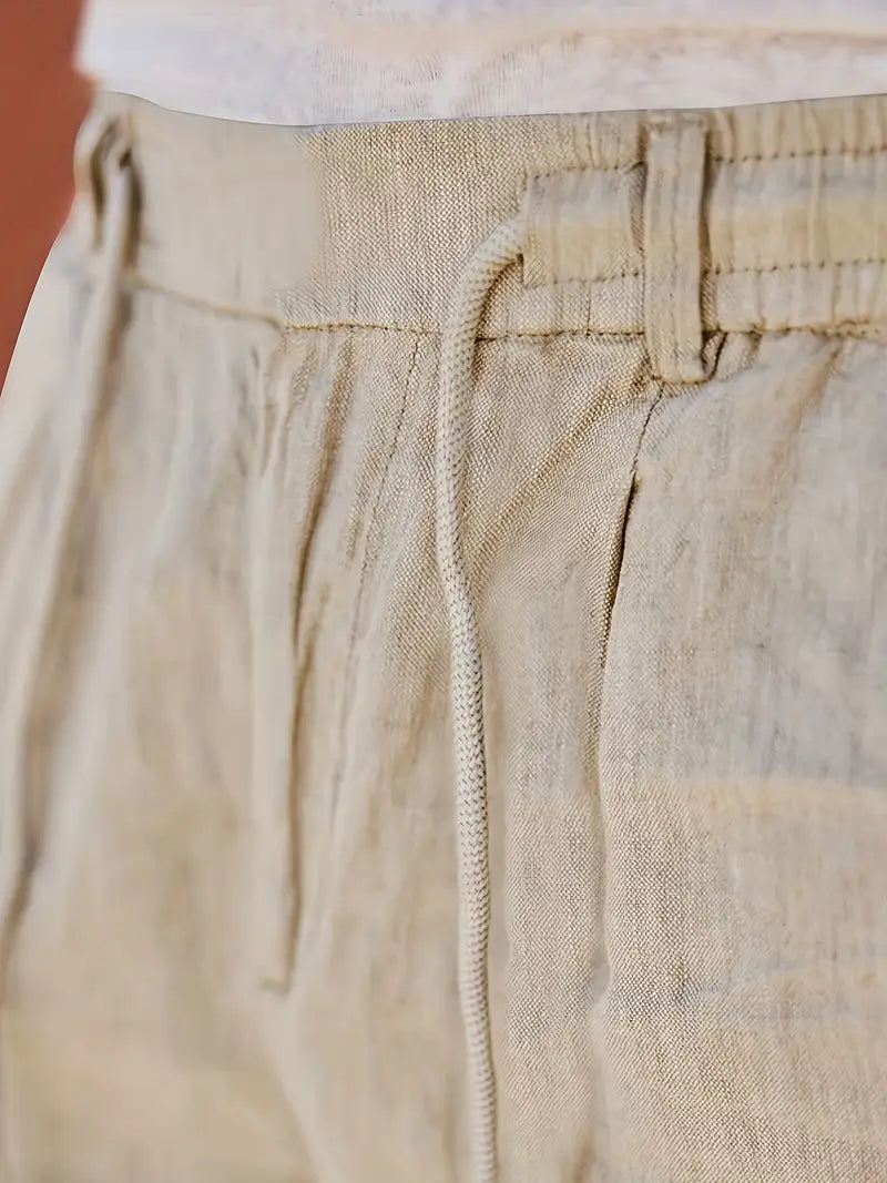 Evan | Easy Drawstring Tapered Fit Pants