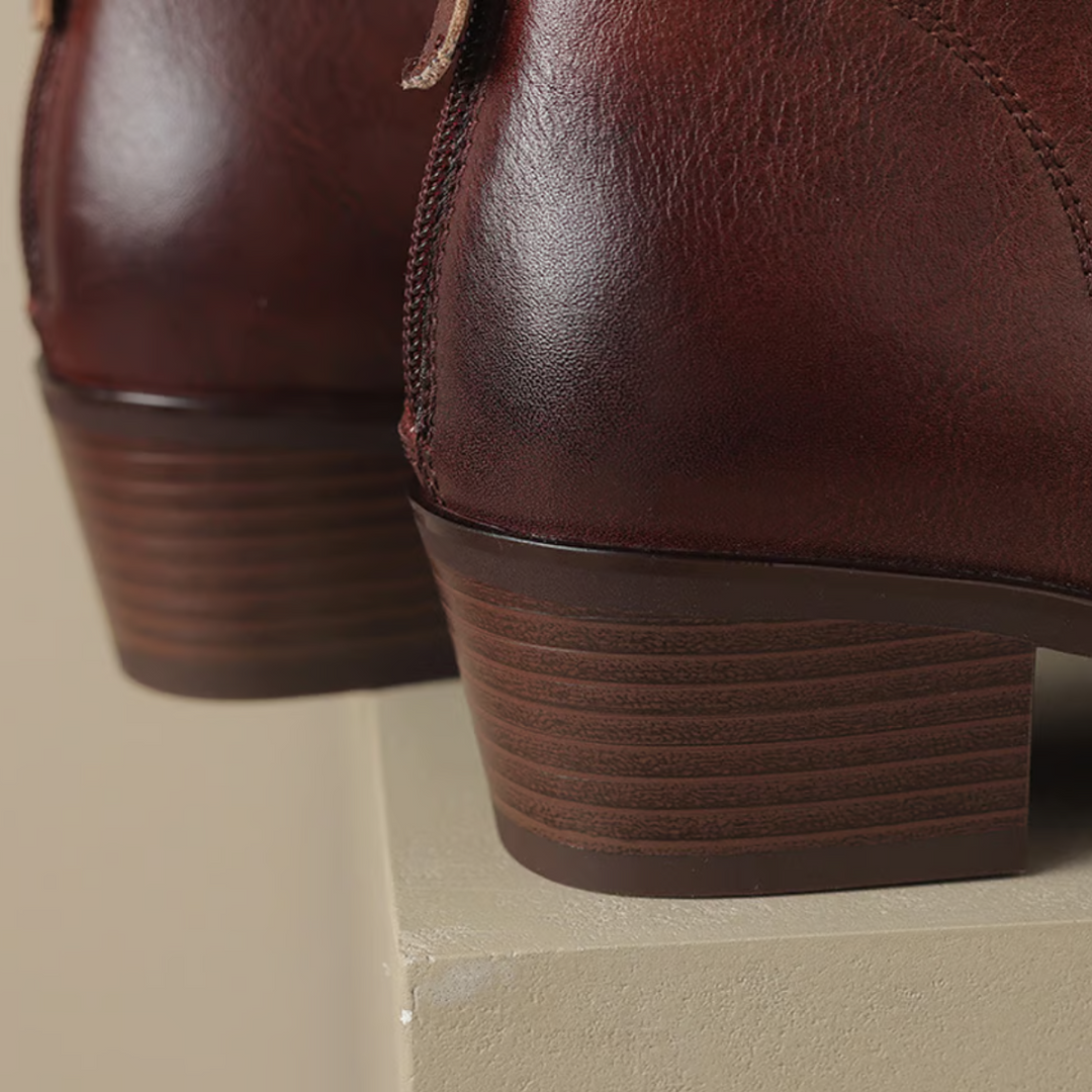 Elise | Low-Heel Luxury Ankle Boots