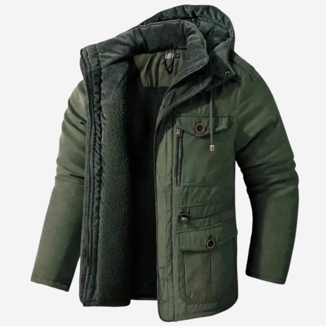 Caleb | Refined Structured Hooded Parka
