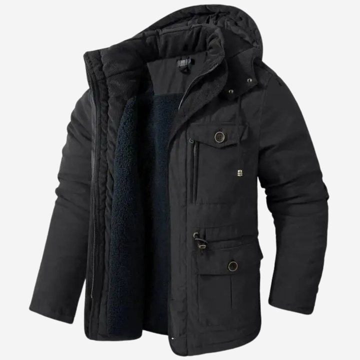 Caleb | Refined Structured Hooded Parka
