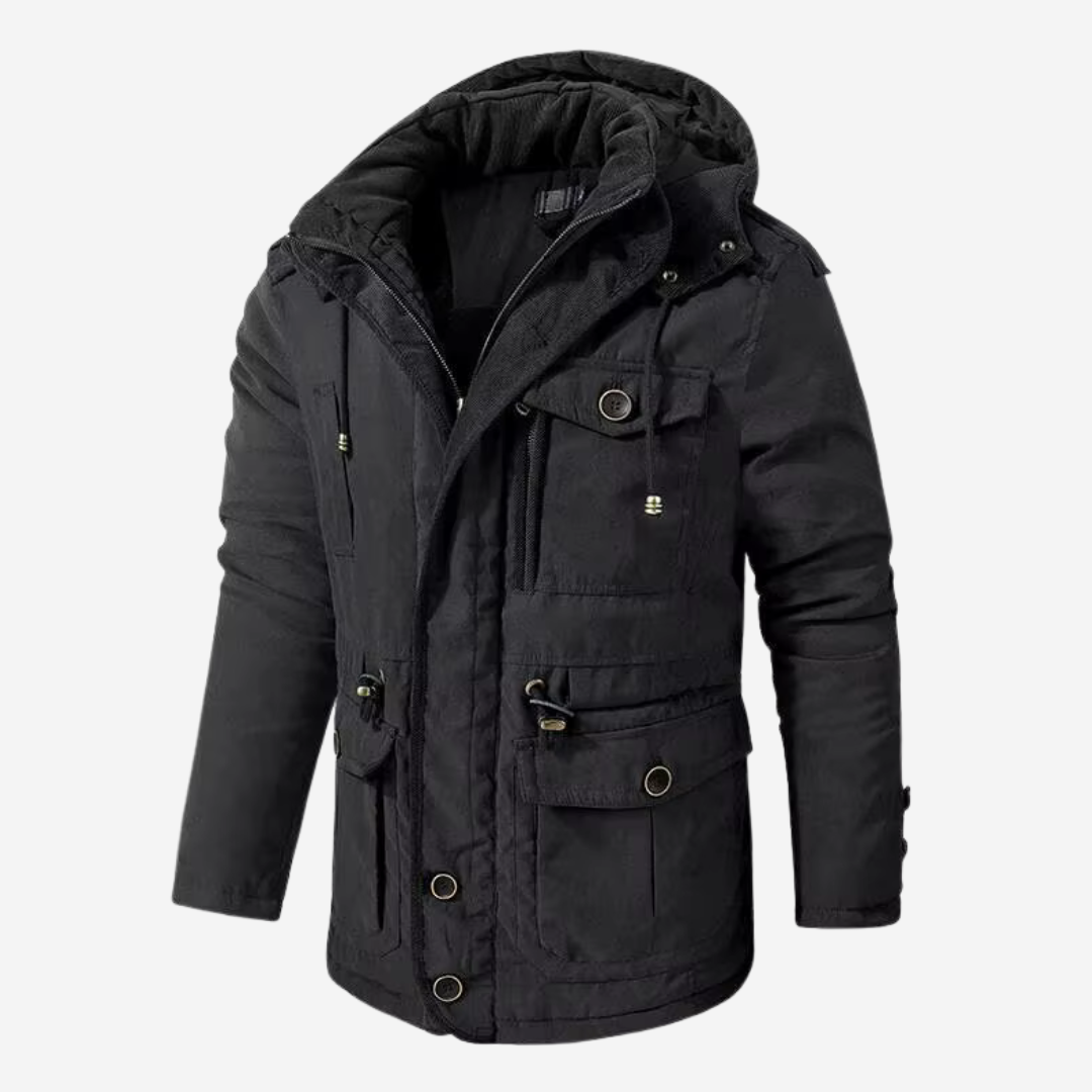 Caleb | Refined Structured Hooded Parka