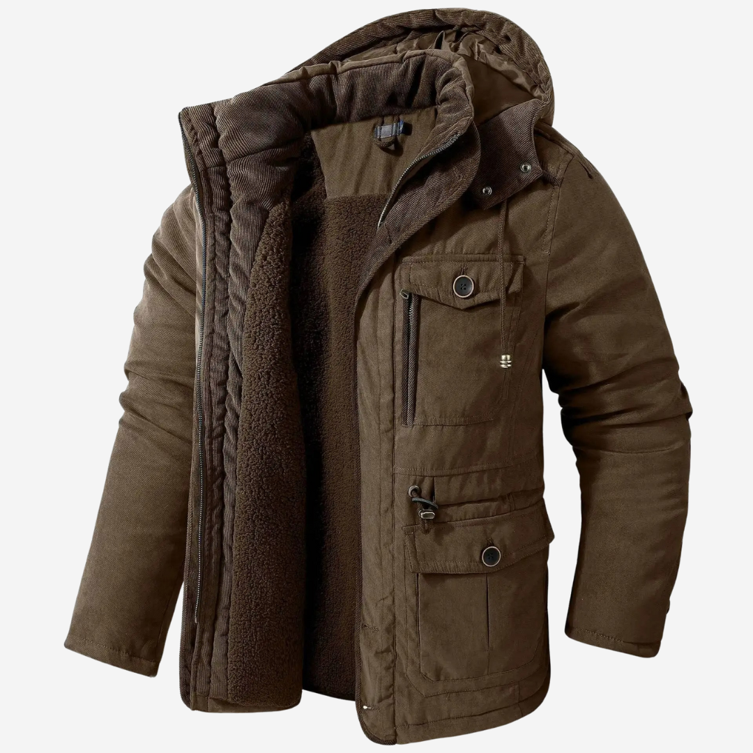 Caleb | Refined Structured Hooded Parka