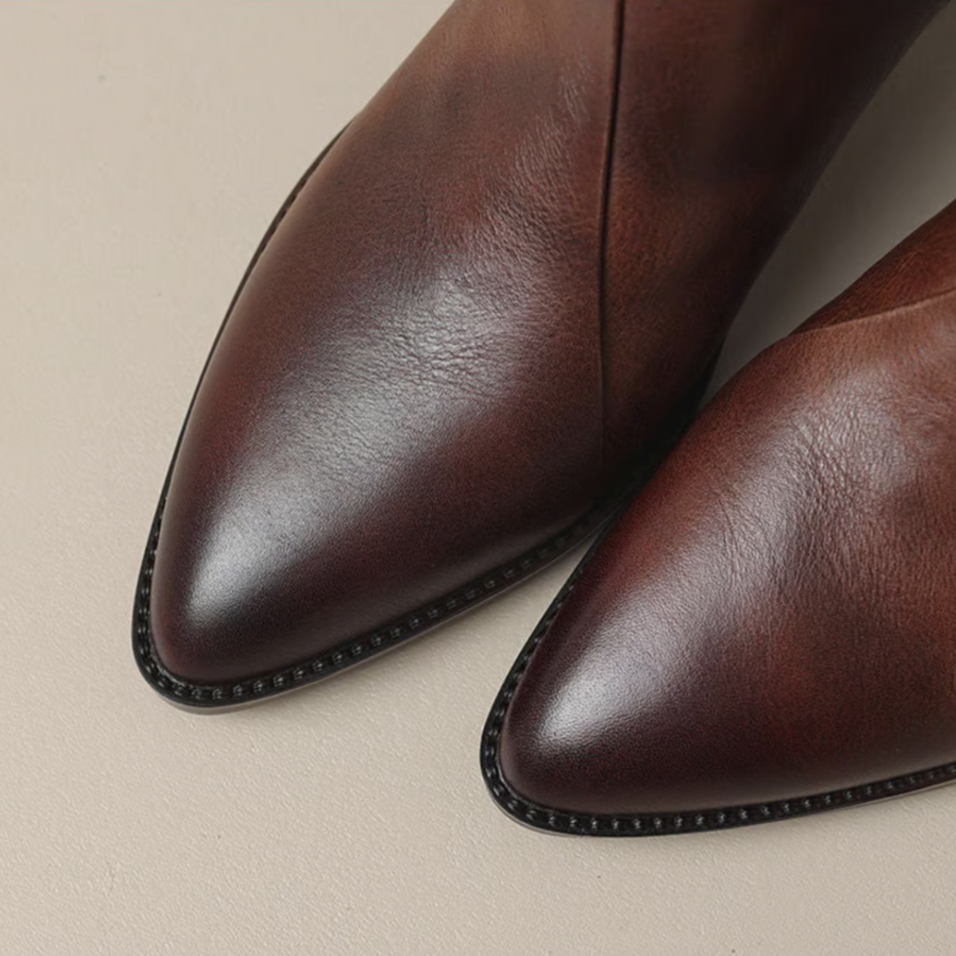 Elise | Low-Heel Luxury Ankle Boots