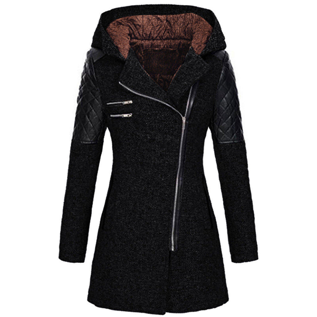 Hadley | Structured Zip-Front Hooded Coat