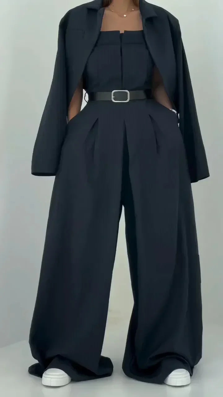 Selene | Refined Bustier Jumpsuit Set