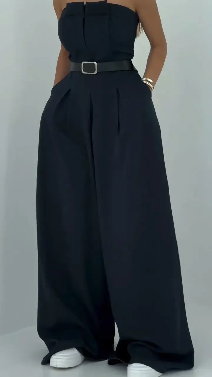 Selene | Refined Bustier Jumpsuit Set