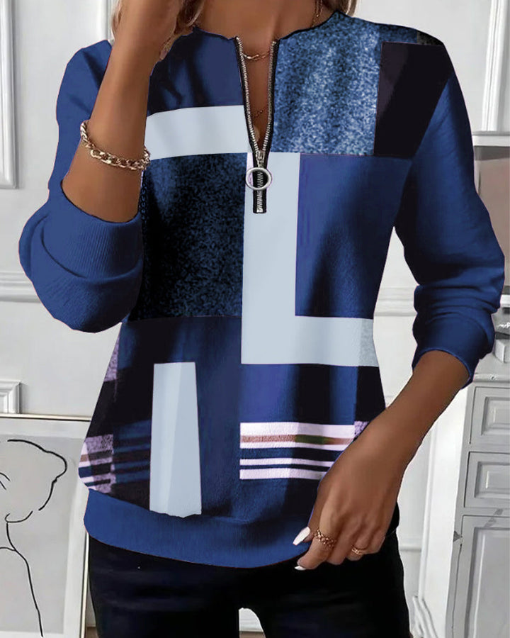 Gabriella | Elegant Half-Zip Comfort Sweatshirt