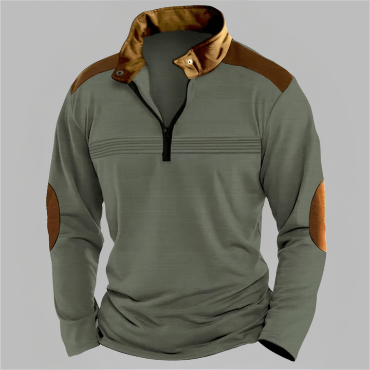 Reid | Casual Detail Half-Zip Sweater