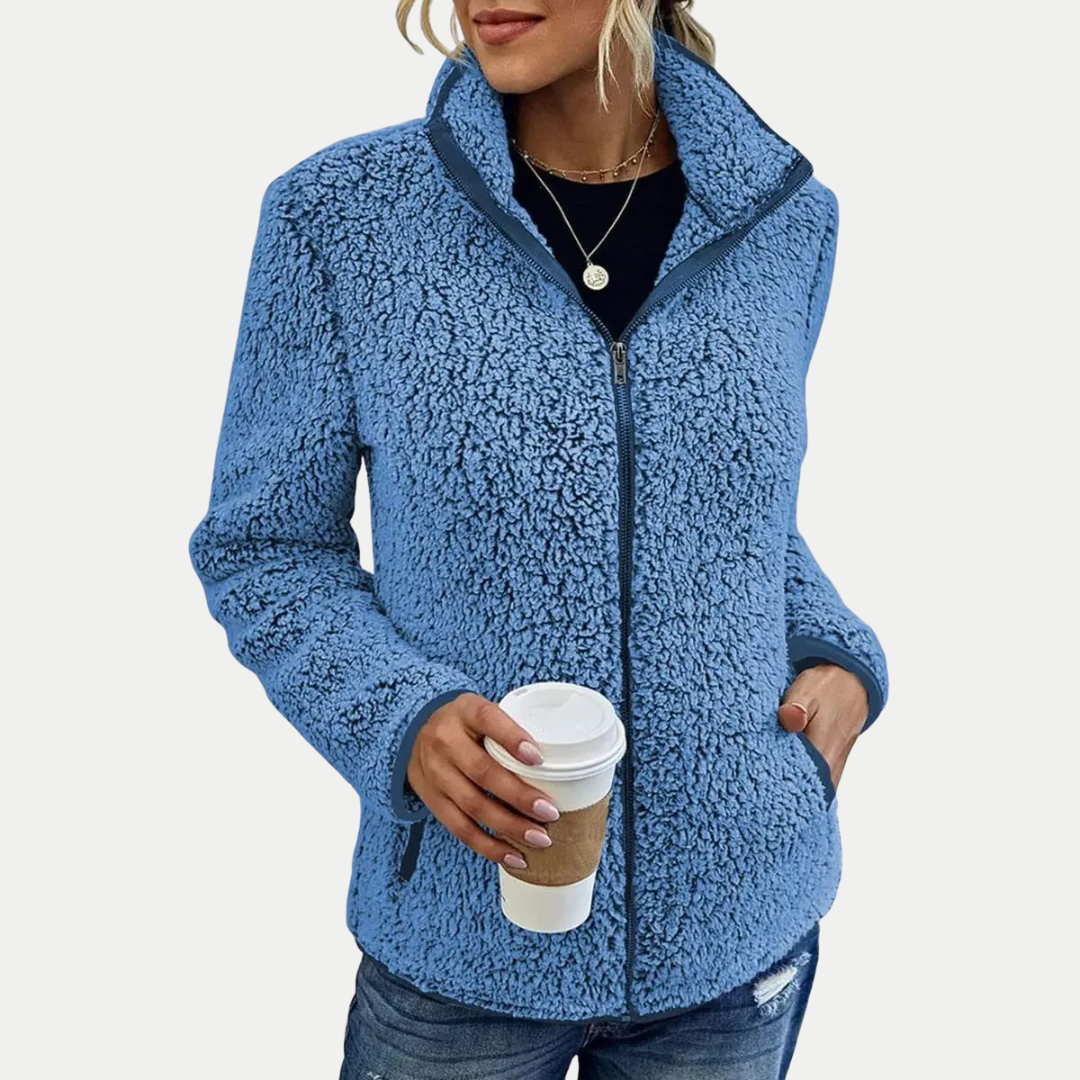 Ellis | Soft-Texture Zip-Front Cozy Jacket