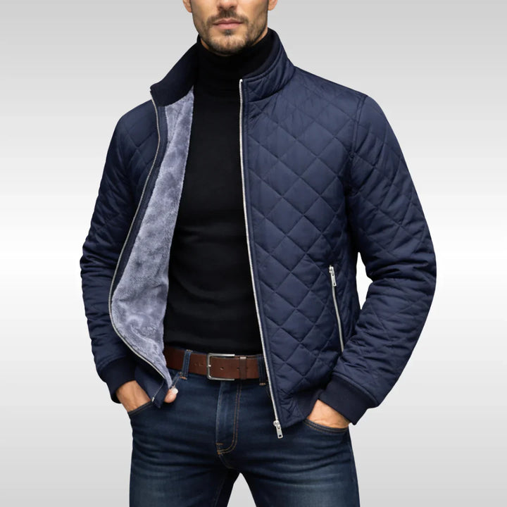 Hayes | Elegant Quilted Zip-Front Jacket
