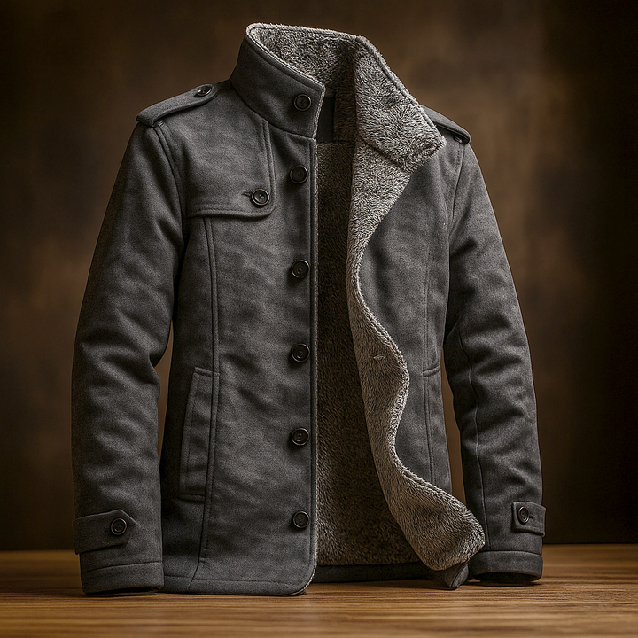 Beckham | Structured High-Collar Longline Statement Jacket