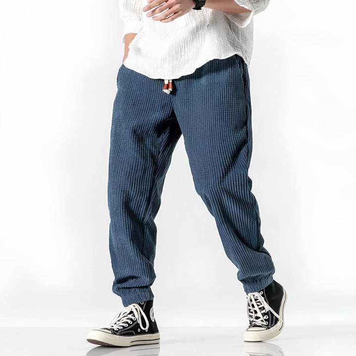 Evan | Easy Textured Relaxed Pants