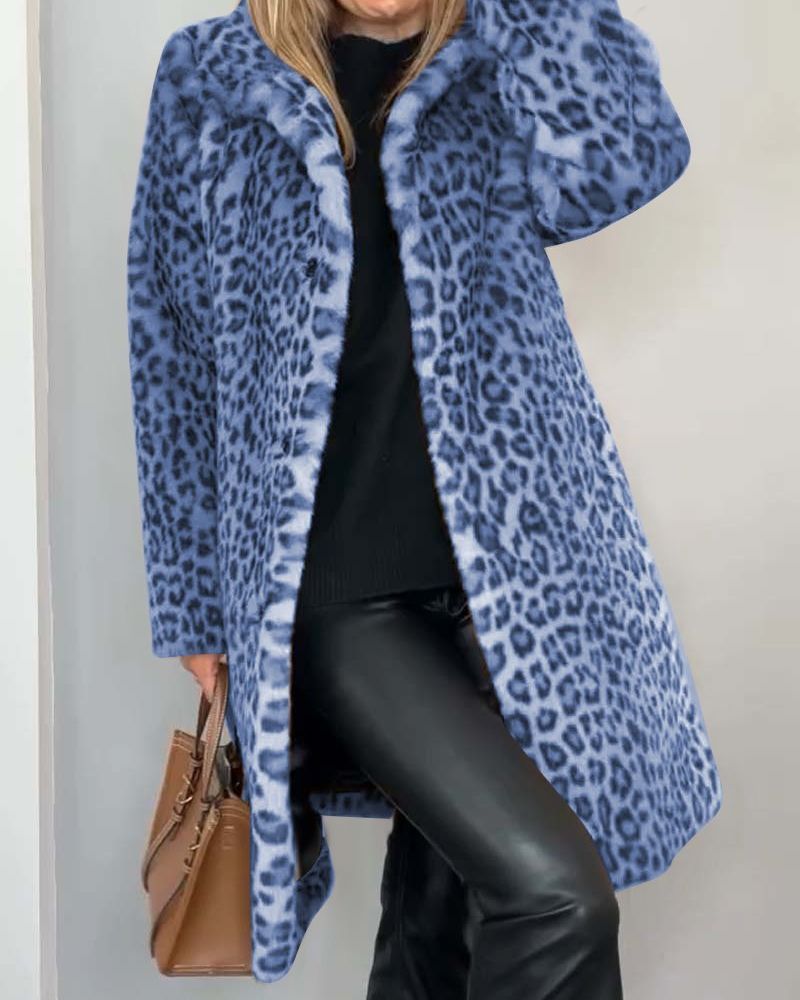 Vanessa | Elegant Leopard Statement Coat