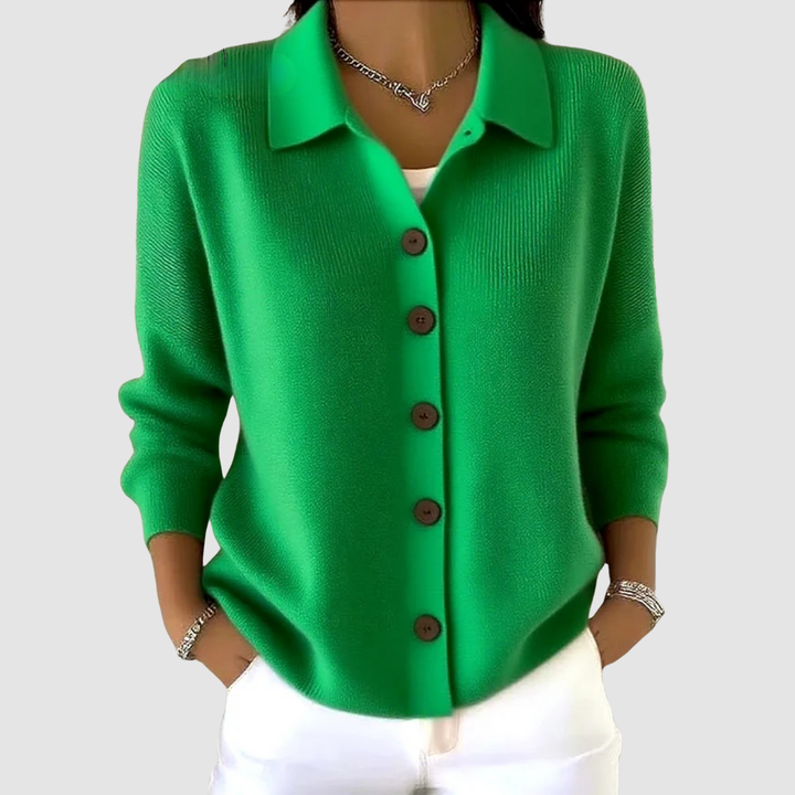 Brooke | Relaxed Button-Up Lapel Cardigan