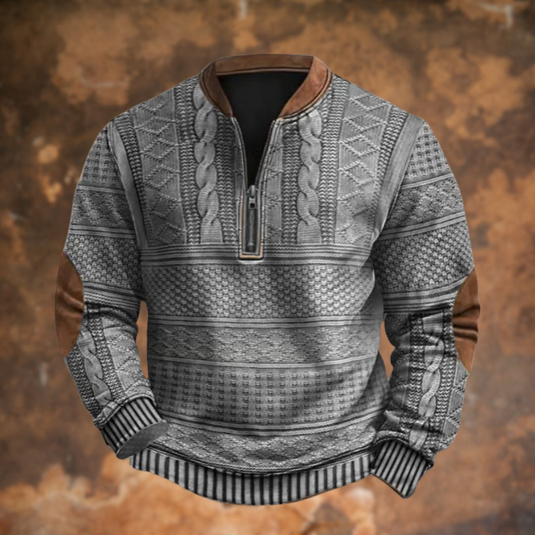 Owen | Classic Knit Zip Sweater