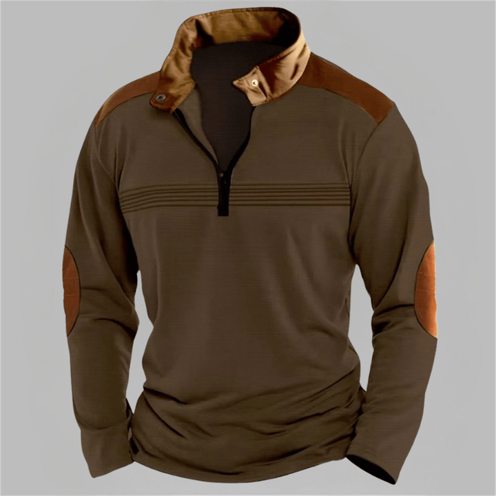 Reid | Casual Detail Half-Zip Sweater