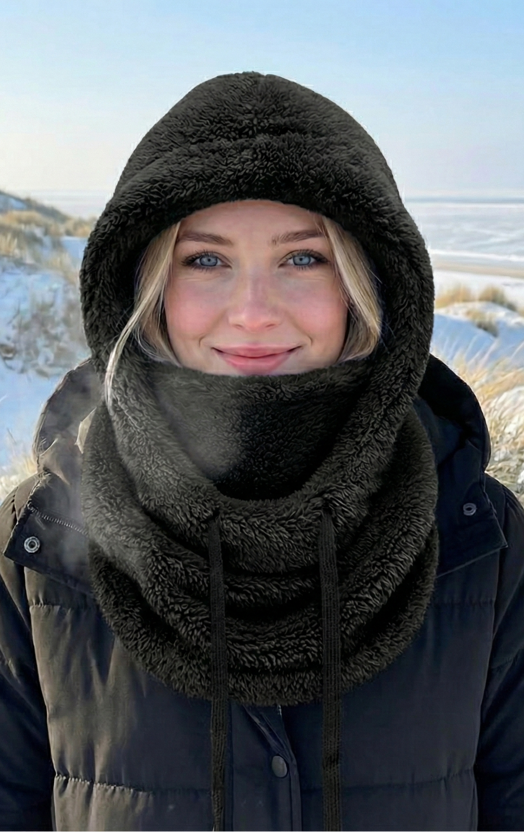 Chloe | Elegant Cocoon Hooded Winter Hat