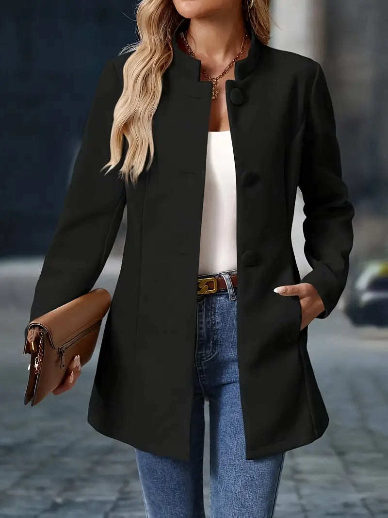 Maria | Refined Open-Front Tailored Coat