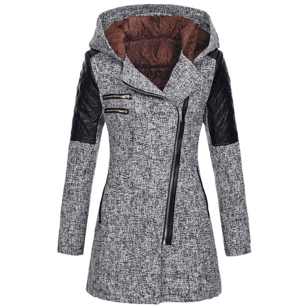 Hadley | Structured Zip-Front Hooded Coat