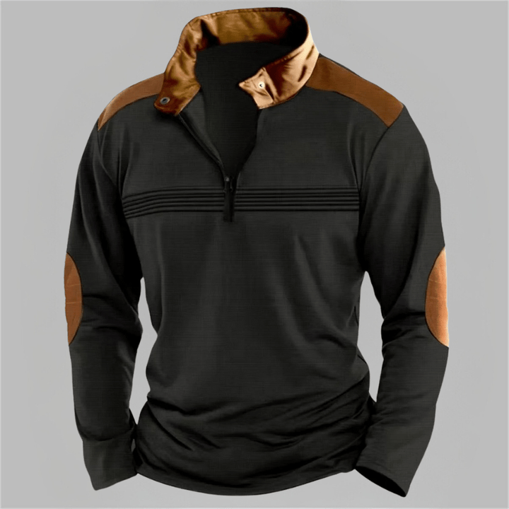 Reid | Casual Detail Half-Zip Sweater