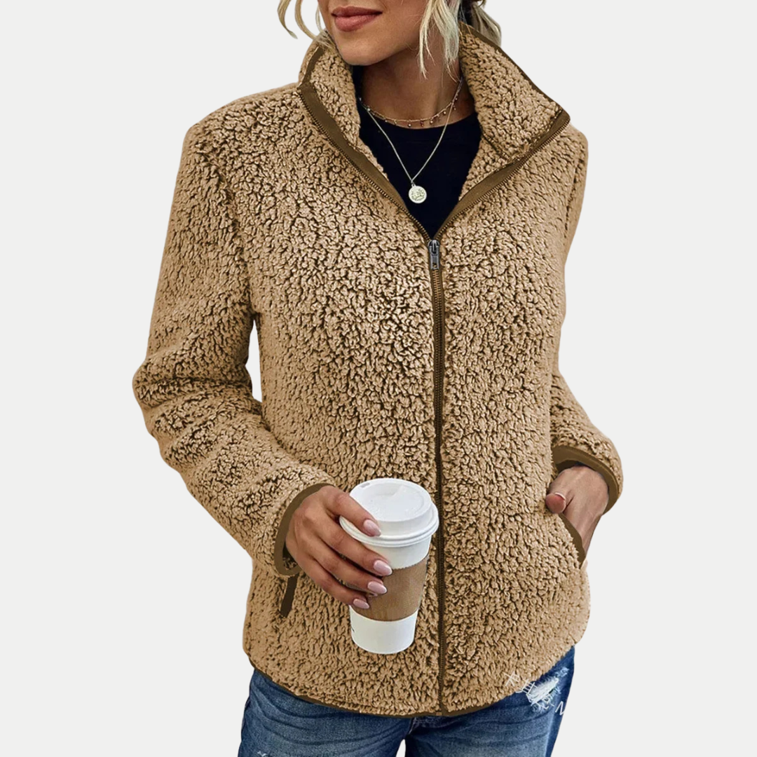 Ellis | Soft-Texture Zip-Front Cozy Jacket