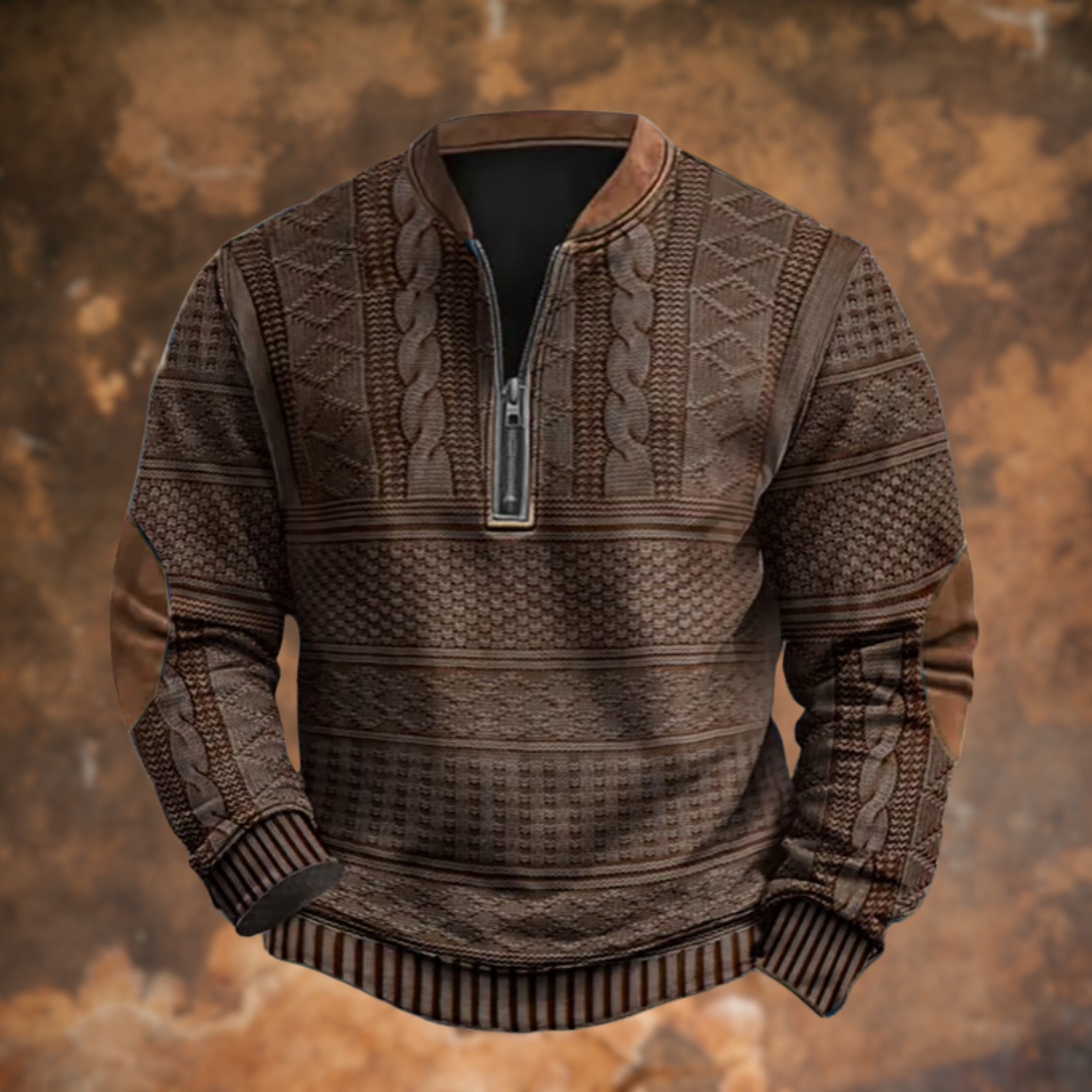 Owen | Classic Knit Zip Sweater