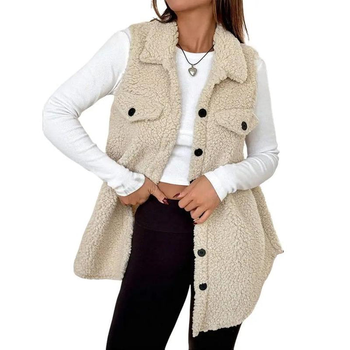 Daphne | Warm Button-Front Vest