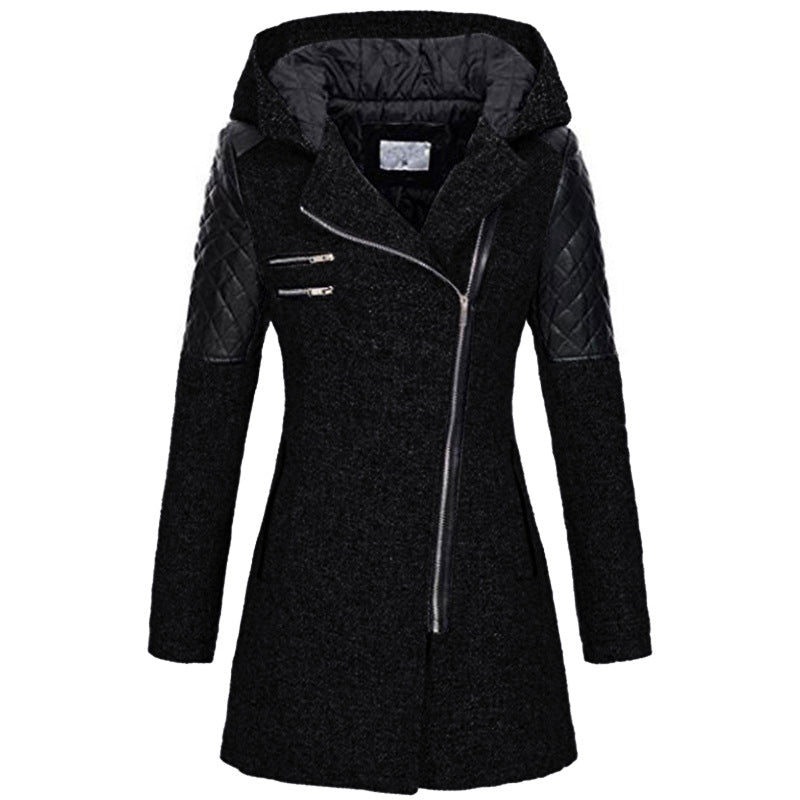 Hadley | Structured Zip-Front Hooded Coat