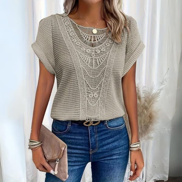 Judith | Vintage Lace Detail Top