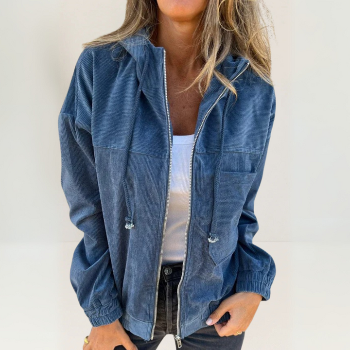 Karla | Relaxed Zip-Front Hooded Jacket
