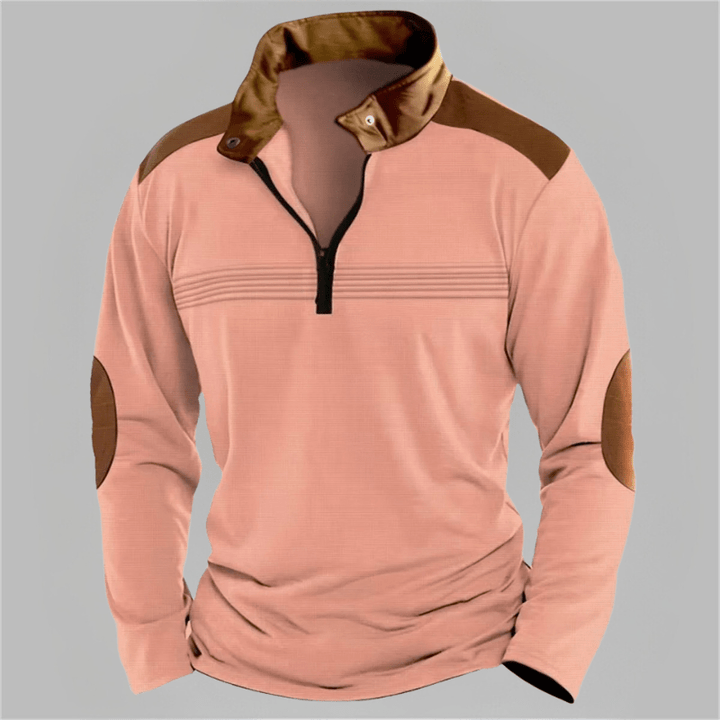 Reid | Casual Detail Half-Zip Sweater