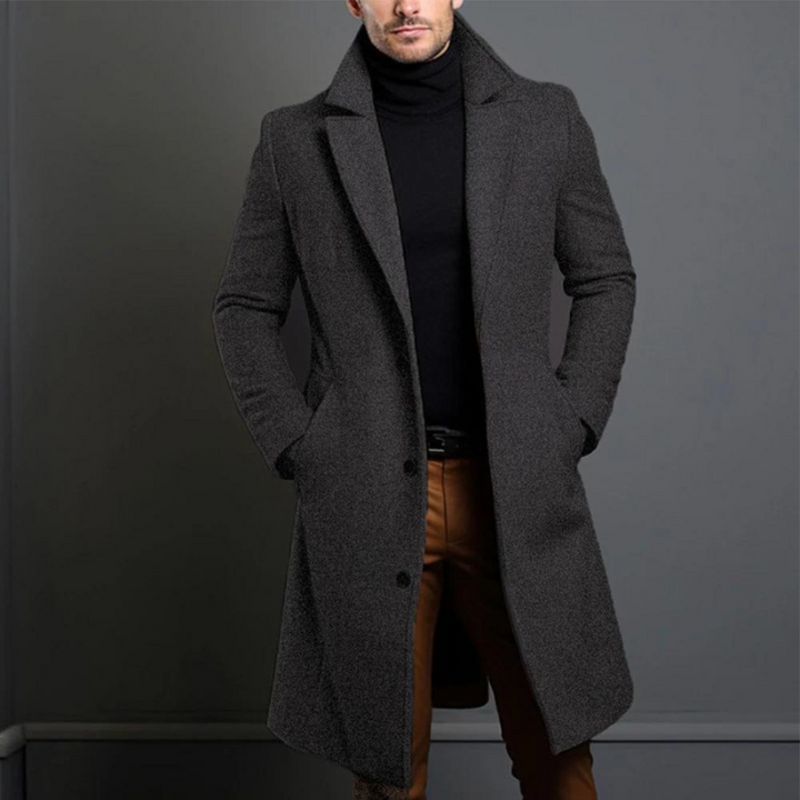 James | Tailored Long Lapel Overcoat