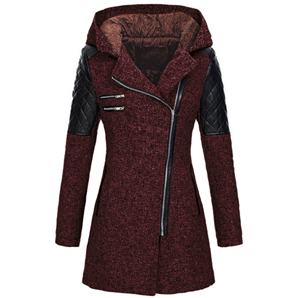 Hadley | Structured Zip-Front Hooded Coat