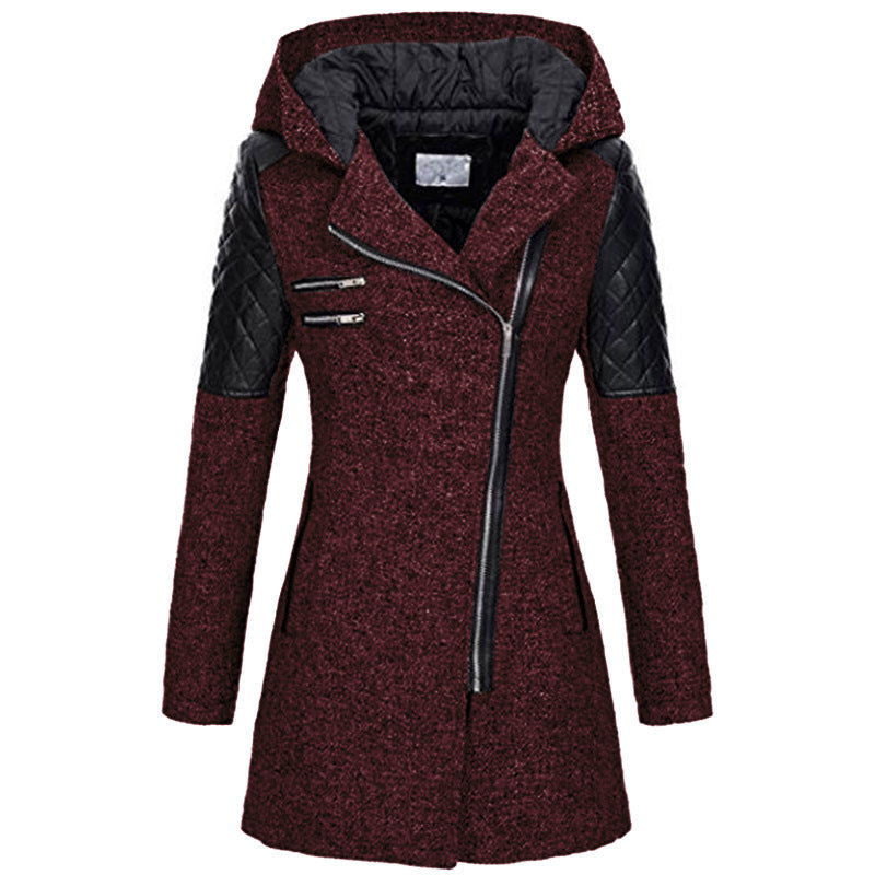 Hadley | Structured Zip-Front Hooded Coat