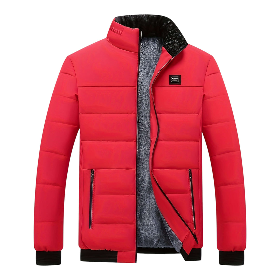 Rowen | Structured High-Collar Smooth Puffer Jacket