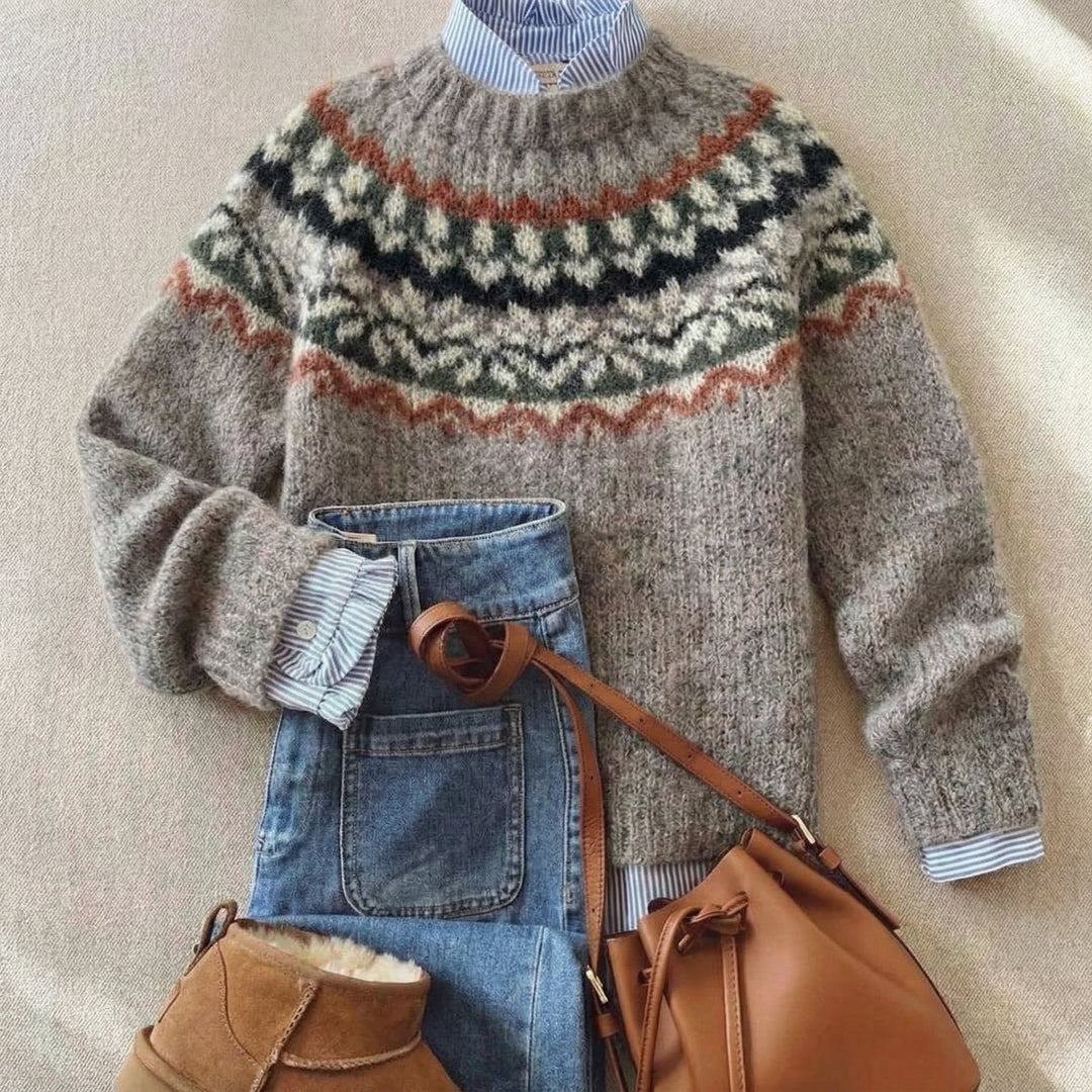 Eleanor | Timeless Pattern Charm Sweater