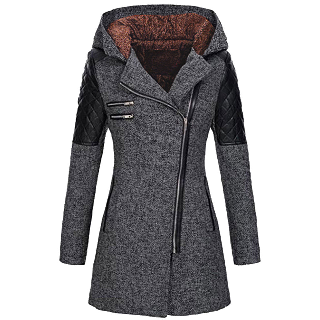 Hadley | Structured Zip-Front Hooded Coat