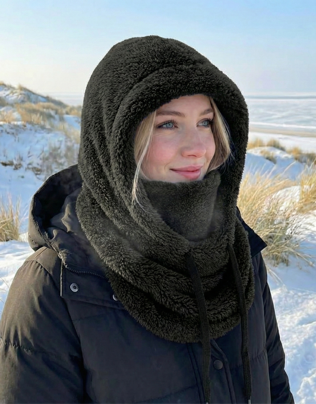 Chloe | Elegant Cocoon Hooded Winter Hat