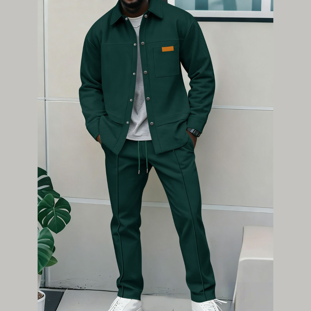 Landon | Sleek Matching Zip-Front Bomber Jacket Set