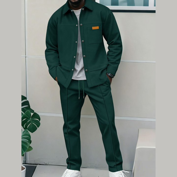 Landon | Sleek Matching Zip-Front Bomber Jacket Set