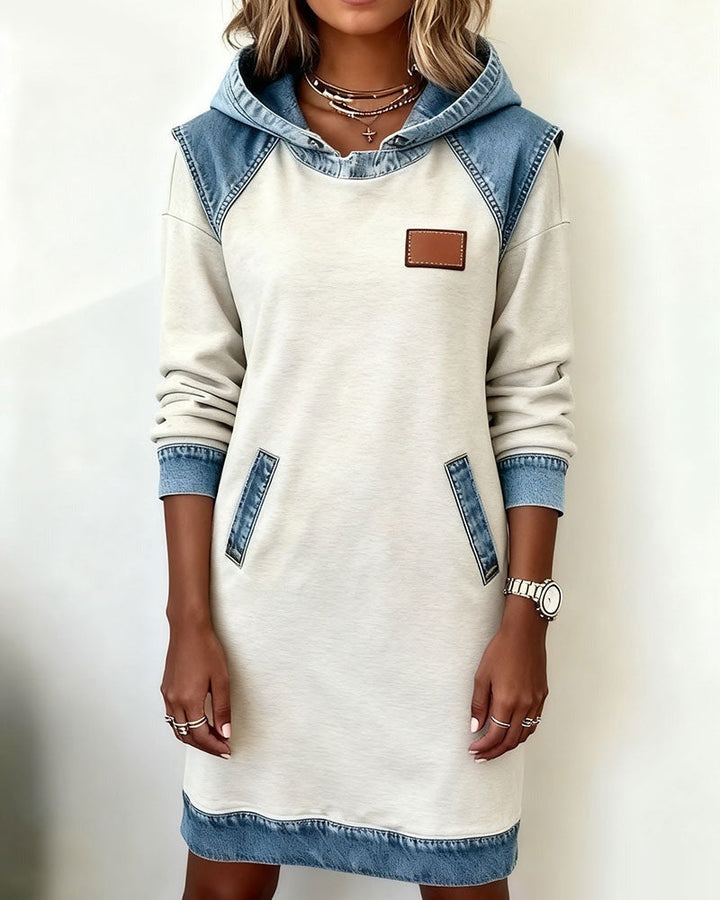 Hailey | Hooded Denim-Style Dress