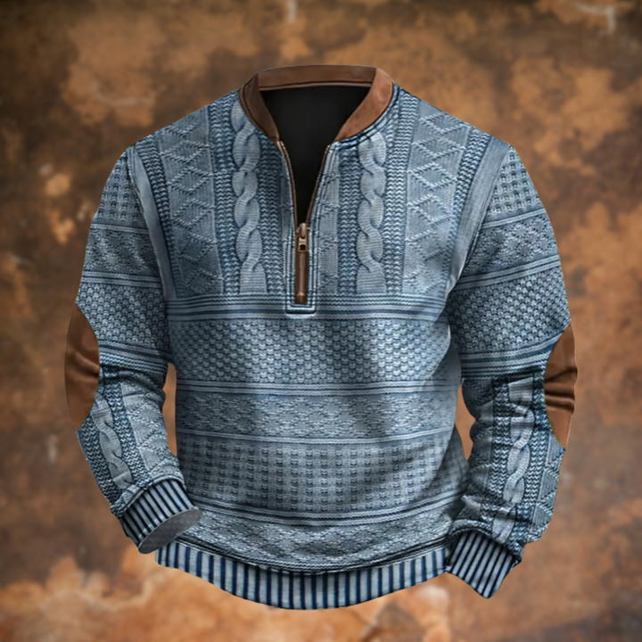 Owen | Classic Knit Zip Sweater