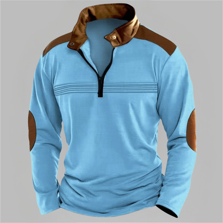 Reid | Casual Detail Half-Zip Sweater