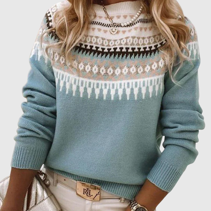 Elowen | Classic Patterned Knit Sweater