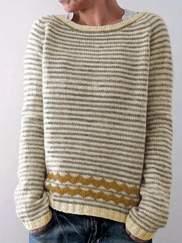Luna | Soft Striped Relaxed Knit Sweater