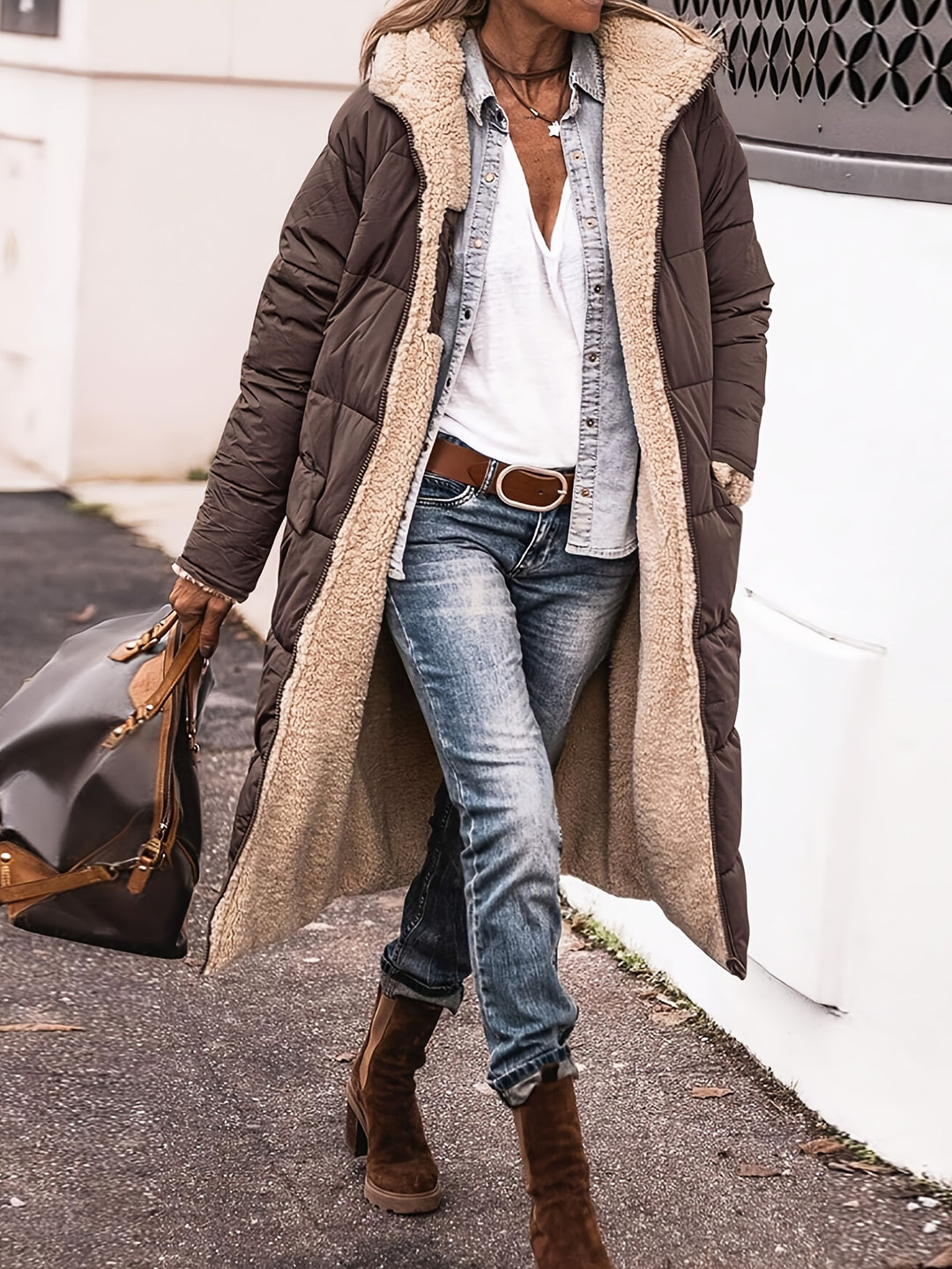 Camille | Long Quilted Winter Coat