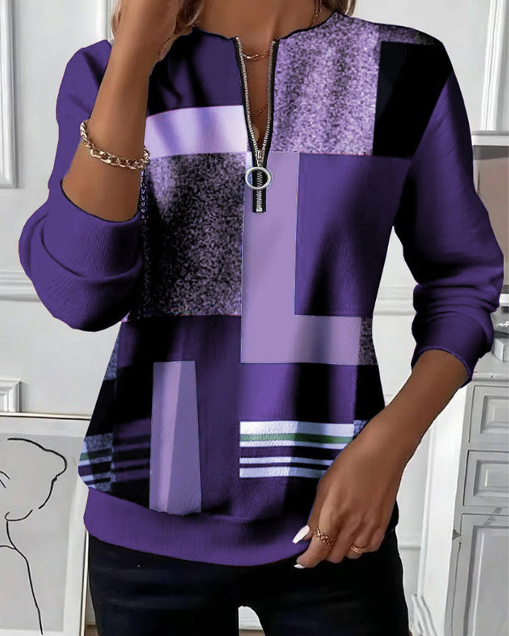 Gabriella | Elegant Half-Zip Comfort Sweatshirt