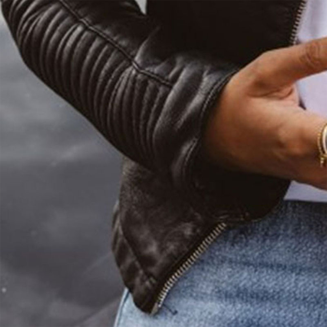 Rachel | Classic Zip Moto Jacket